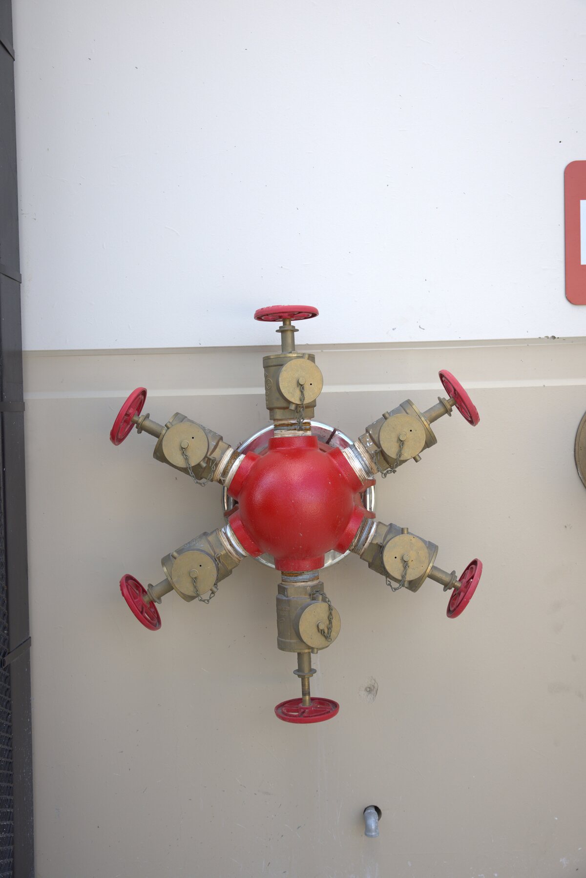 Fire pump test header at annual flow test — Zion technicians verifying NFPA 25 pump performance